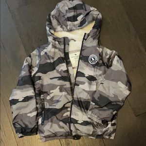 Abercrombie and kids Sherpa lined jacket.